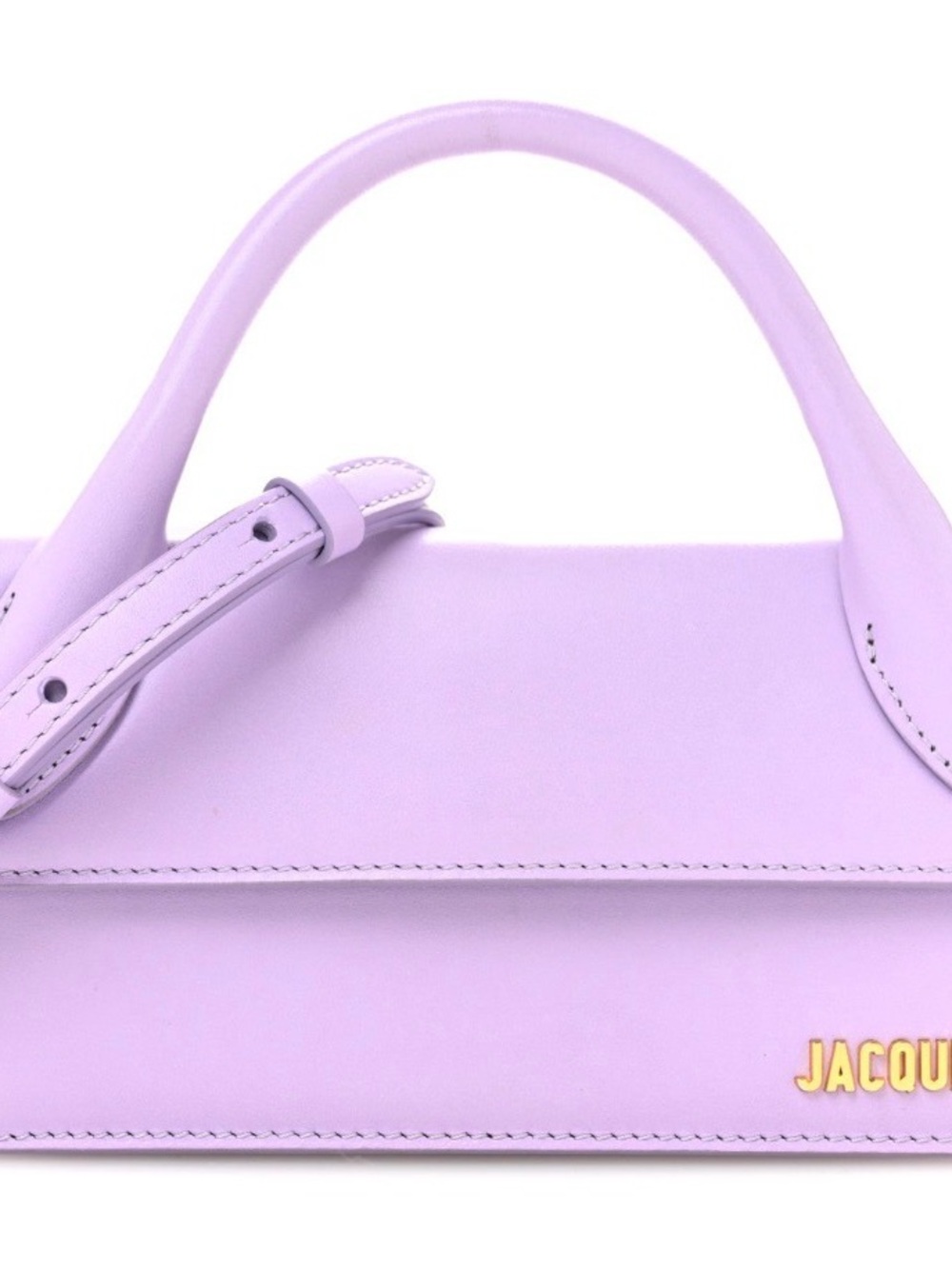 Jacquemus Lilac Mini Top-Handle Bag with Gold Logo